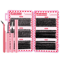 MINNNANOTOKU lash extension kit pieces for at-home use and setup