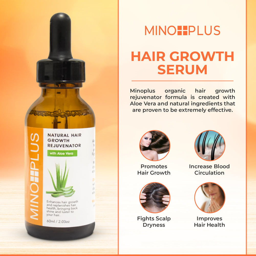 MINO PLUS label detail on bottle highlighting natural ingredients.