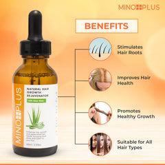 MINO PLUS serum texture close-up showing smooth application.