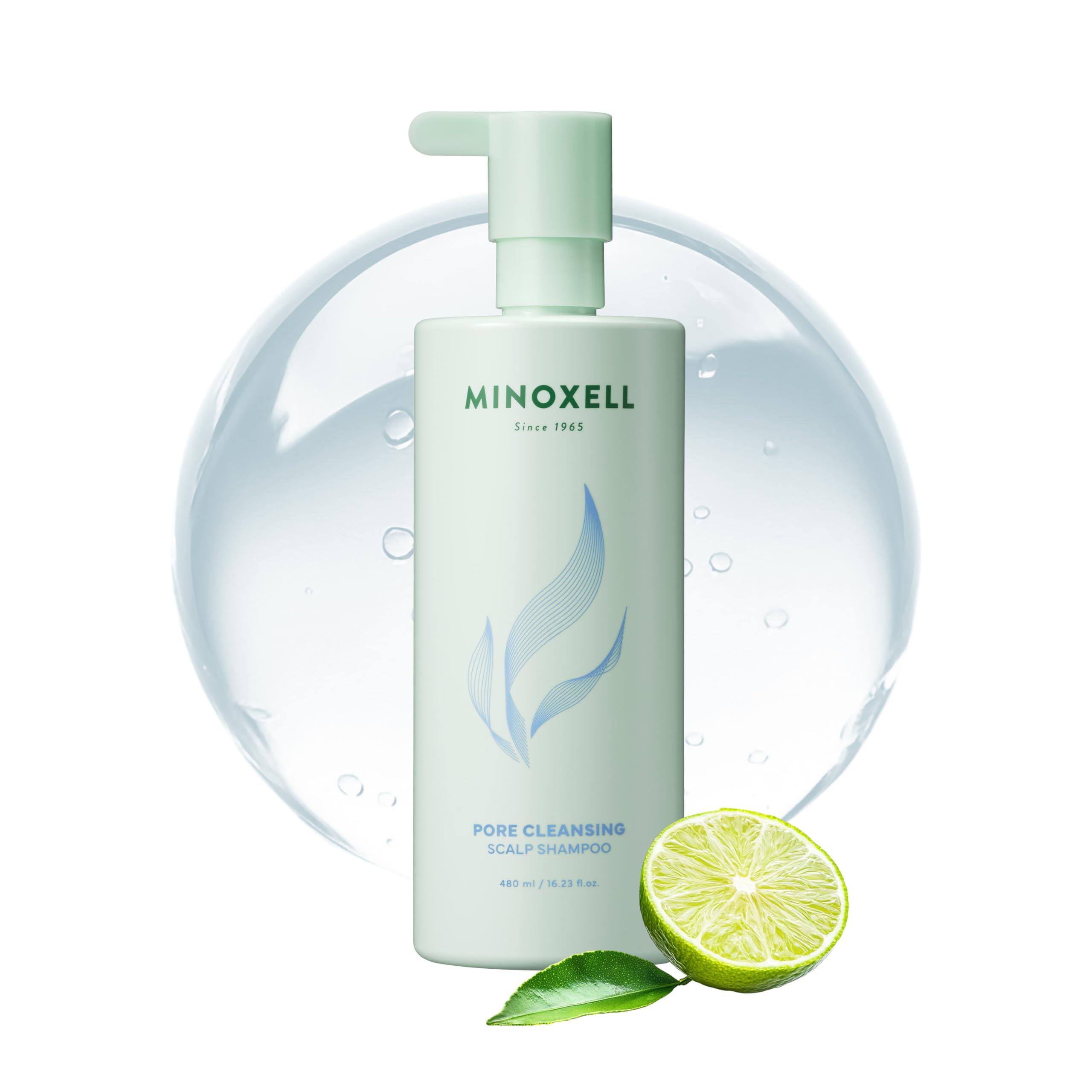 MINOXELL Korean Oil Control Shampoo bottle front view emphasizing oil control benefits