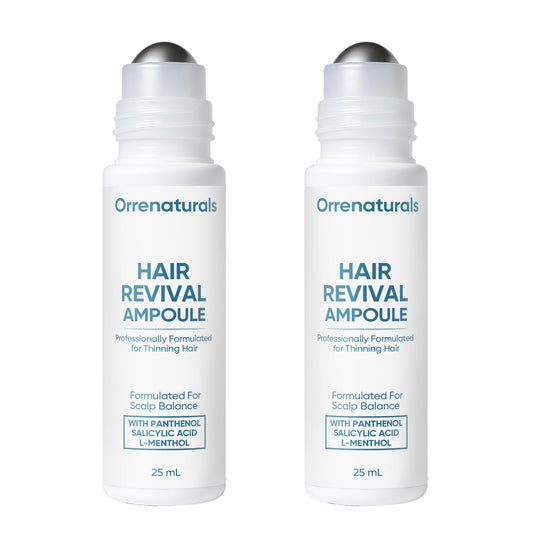Minyang Orrenaturals hair revival ampoule bottle for at-home revitalization.