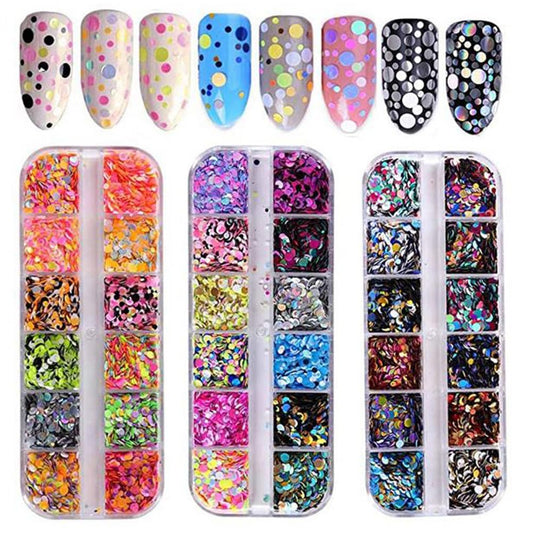 Mipcase gem stickers paillette adds shine to gel nails