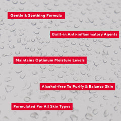 Mirabella Balance Toner on cotton pad for gentle cleansing and toning.