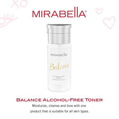 Mirabella Balance Toner pump demonstrating easy, controlled application.