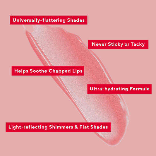 Mirabella Classic matte lip gloss swatch for nude everyday look.