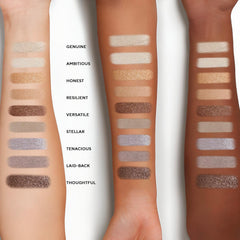 Neutral palette ideal for effortless day-to-night eye looks.