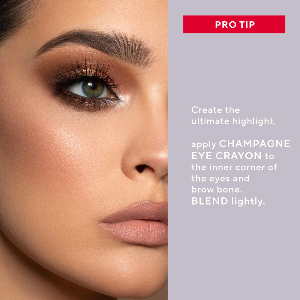 Mirabella Jumbo eye crayon applied along lash line for easy definition.