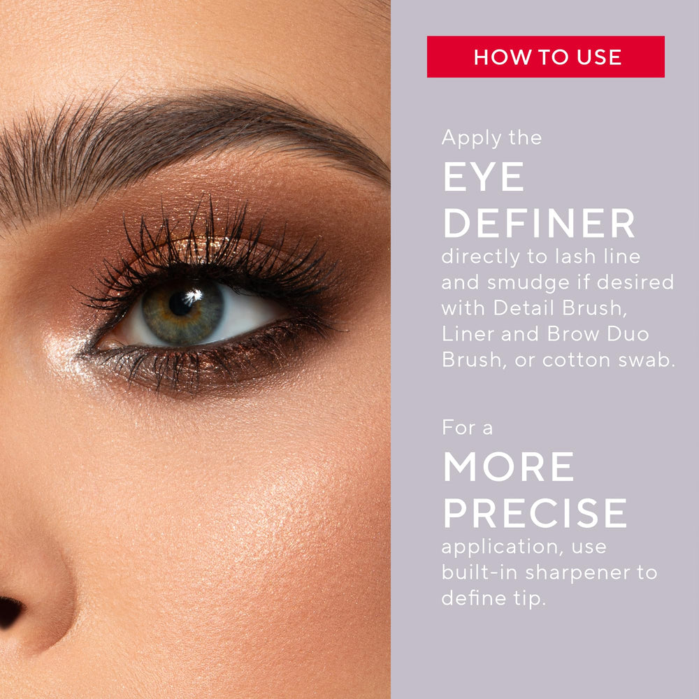 Mirabella eye definer foil pigment swatch shows rich color in one stroke.