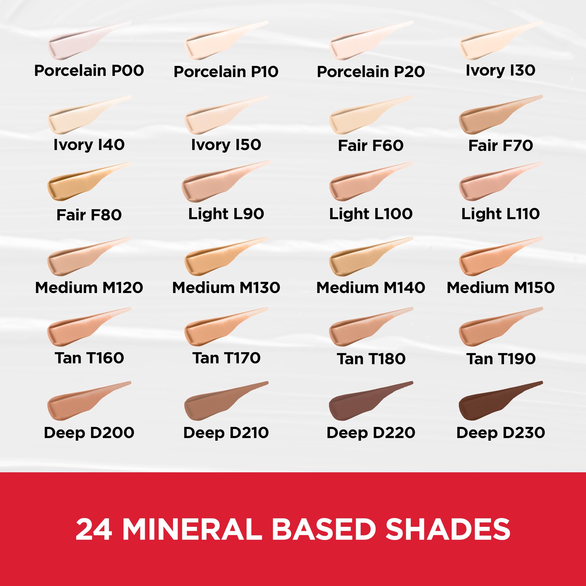 Mineral-based, talc-free Mirabella Invincible concealer packaging details.
