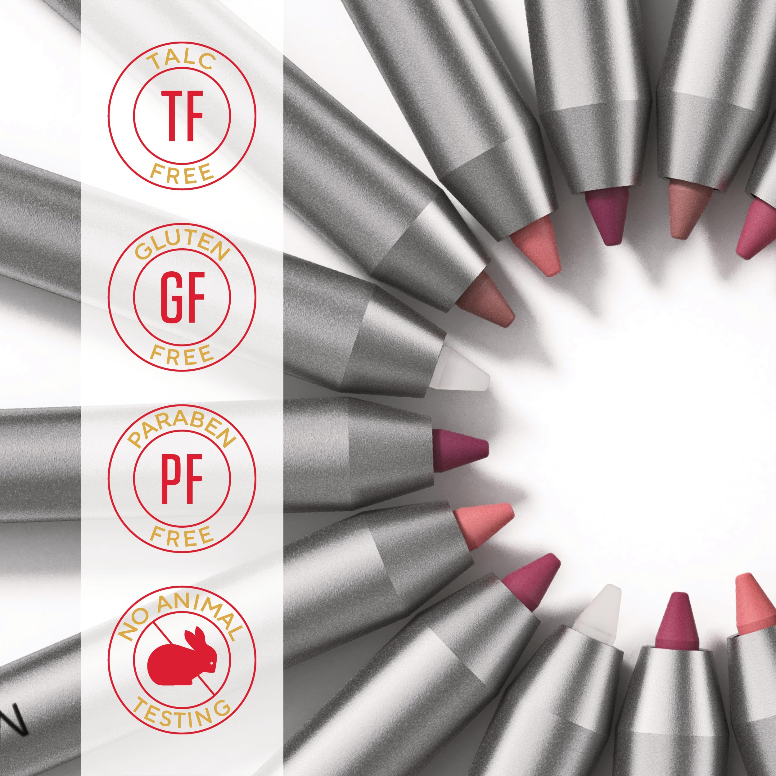 Mirabella Line & Define Lip Definer in Flirty shade enhances natural lip contour with lasting color.
