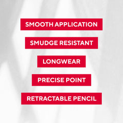 Mirabella Line & Define lip definer retractable mechanism offers convenient, mess-free use and seamless shade control.