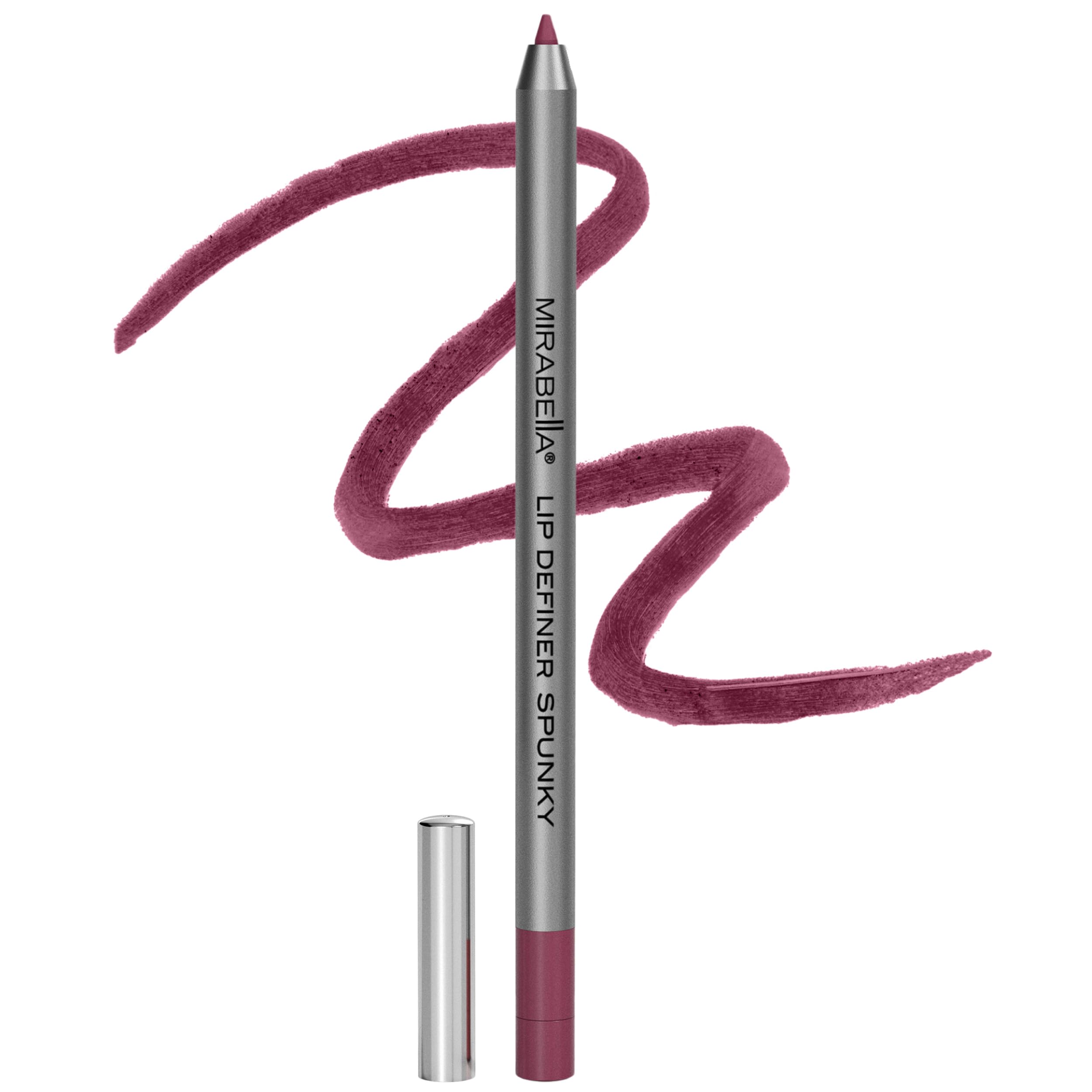 Mirabella Line & Define Lip Definer pencil close-up shows creamy texture for precise lip lines.