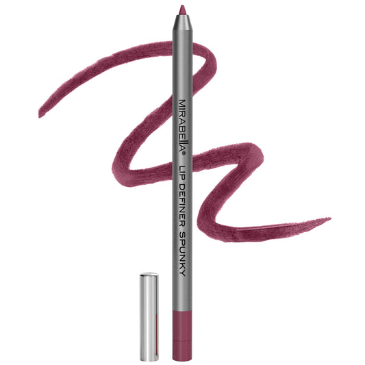 Mirabella Line & Define Lip Definer pencil close-up shows creamy texture for precise lip lines.
