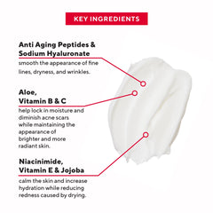 Mirabella Renew ingredients highlight peptides and hyaluronic acid for plump-looking skin