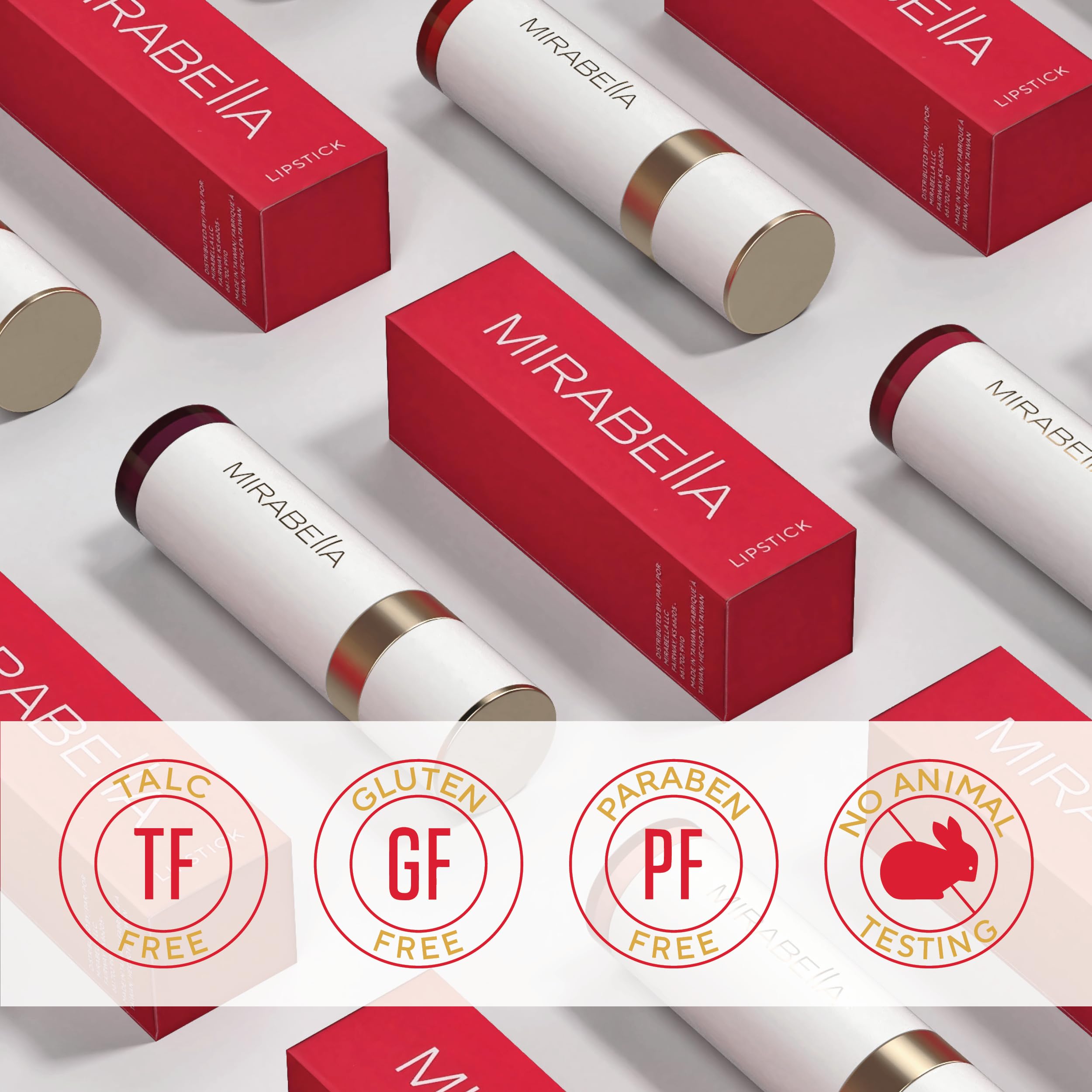 Mirabella Sealed with a Kiss lipstick vegan formula with vitamin E and argan oil