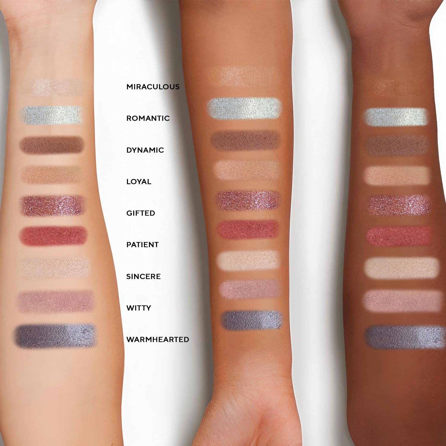 Crease-resistant finish helps Mirabella True To You Eye Palette color last all day.