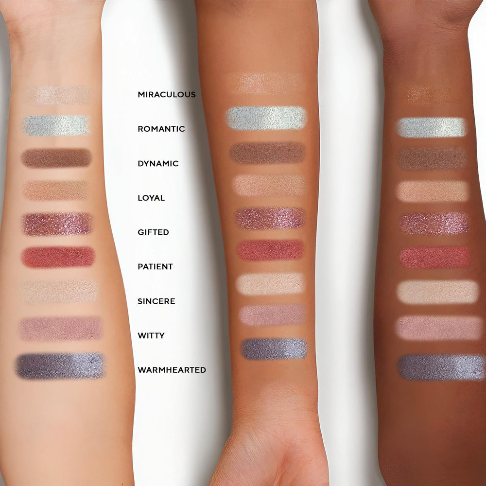 Crease-resistant finish helps Mirabella True To You Eye Palette color last all day.