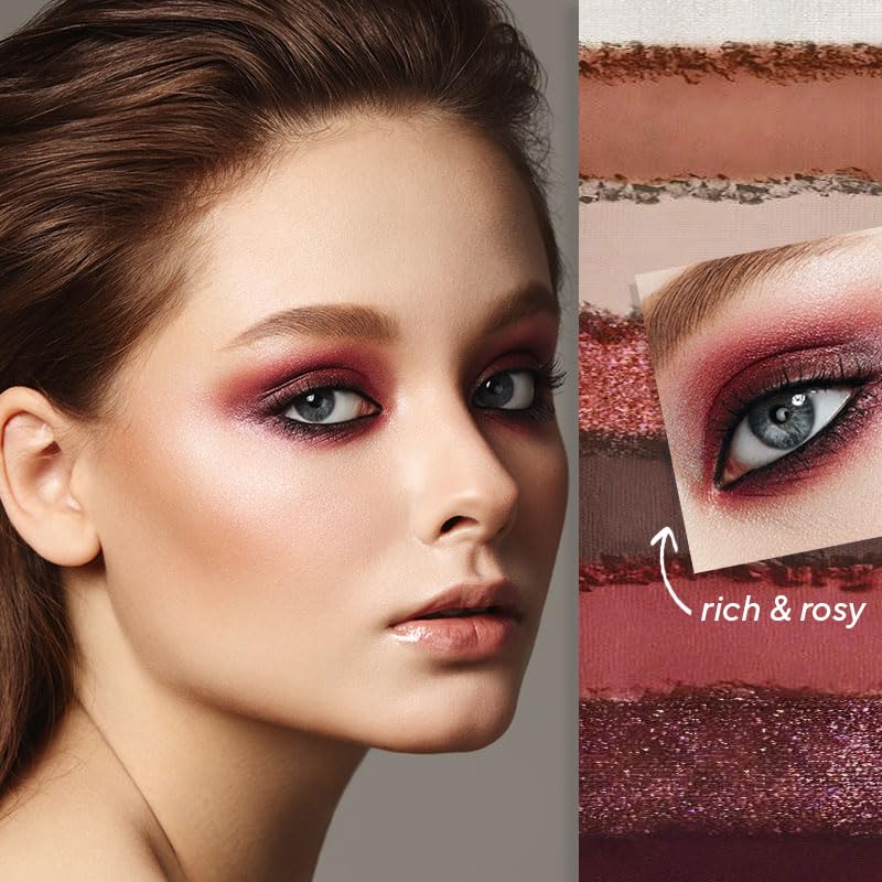 Compact Mirabella True To You Palette with mirror for on-the-go touchups.