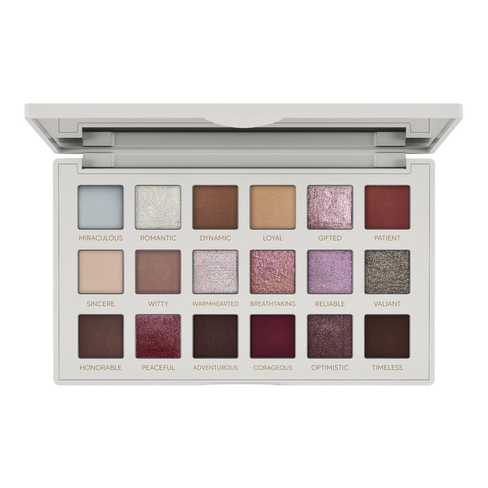 Mirabella True To You Eye Palette opened, neutral shades for versatile day-to-night looks.