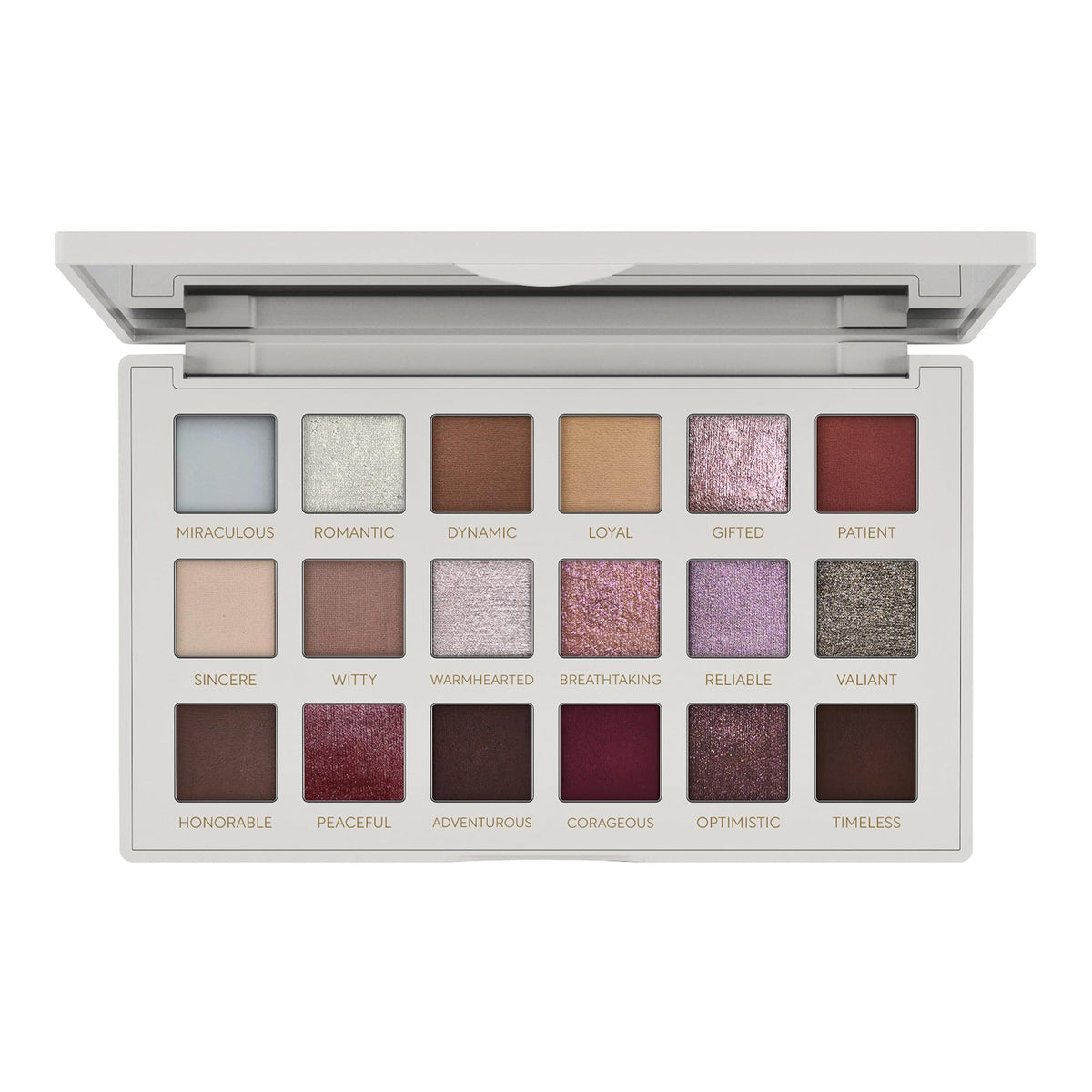 Mirabella True To You Eye Palette opened, neutral shades for versatile day-to-night looks.