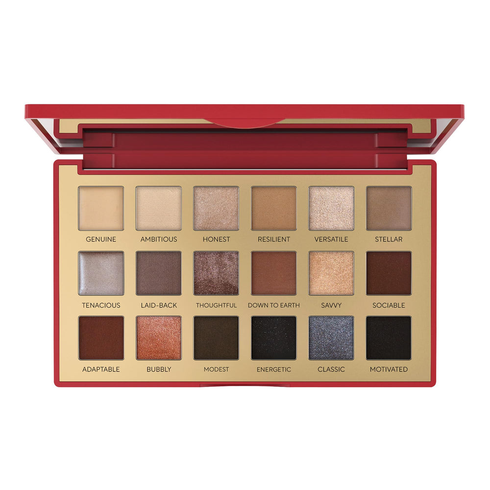 Mirabella True To You neutral palette in an open compact for easy on-the-go touchups.