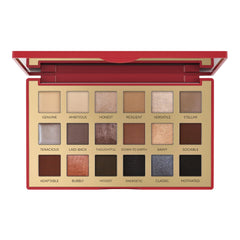 Mirabella True To You neutral palette in an open compact for easy on-the-go touchups.