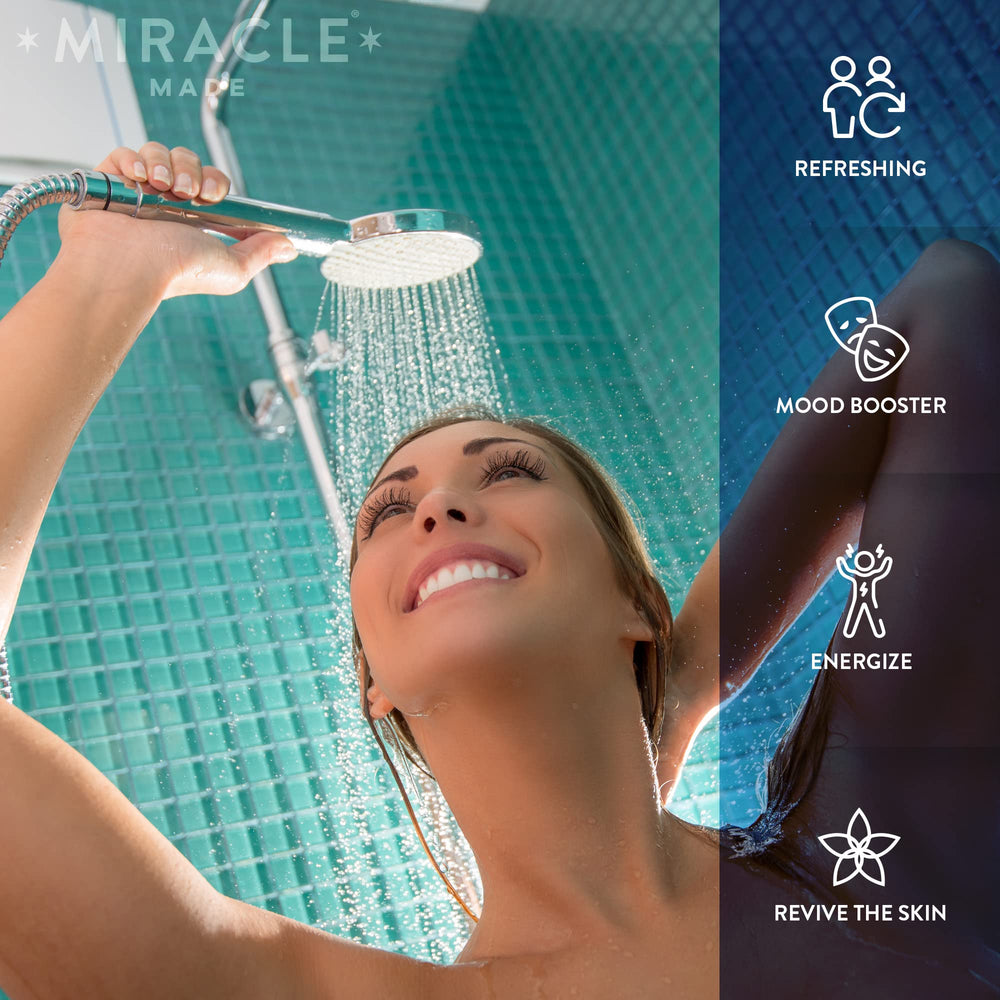 Miracle Made citrus mint aroma enhances daily self care routines in the shower