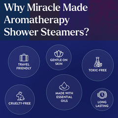Miracle Made citrus mint spa like relaxation enhances mood during showers