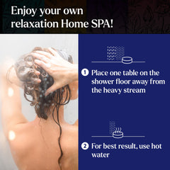 Evening shower with Miracle Made Lavender Steamers filling the room