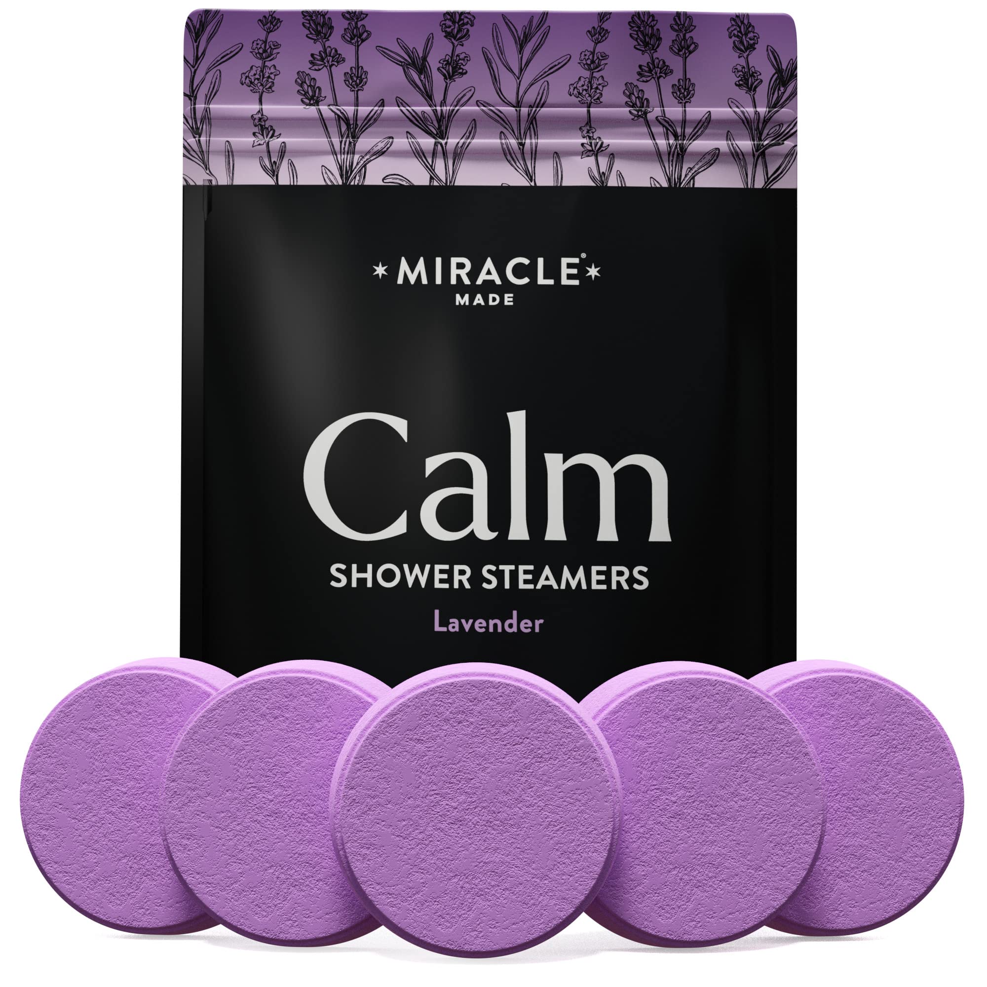 Miracle Made Lavender Steamers packaging showcases a calming self-care gift