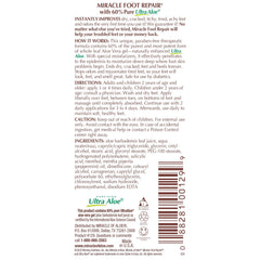 Miracle of Aloe Foot Repair sample 1oz tube for trial