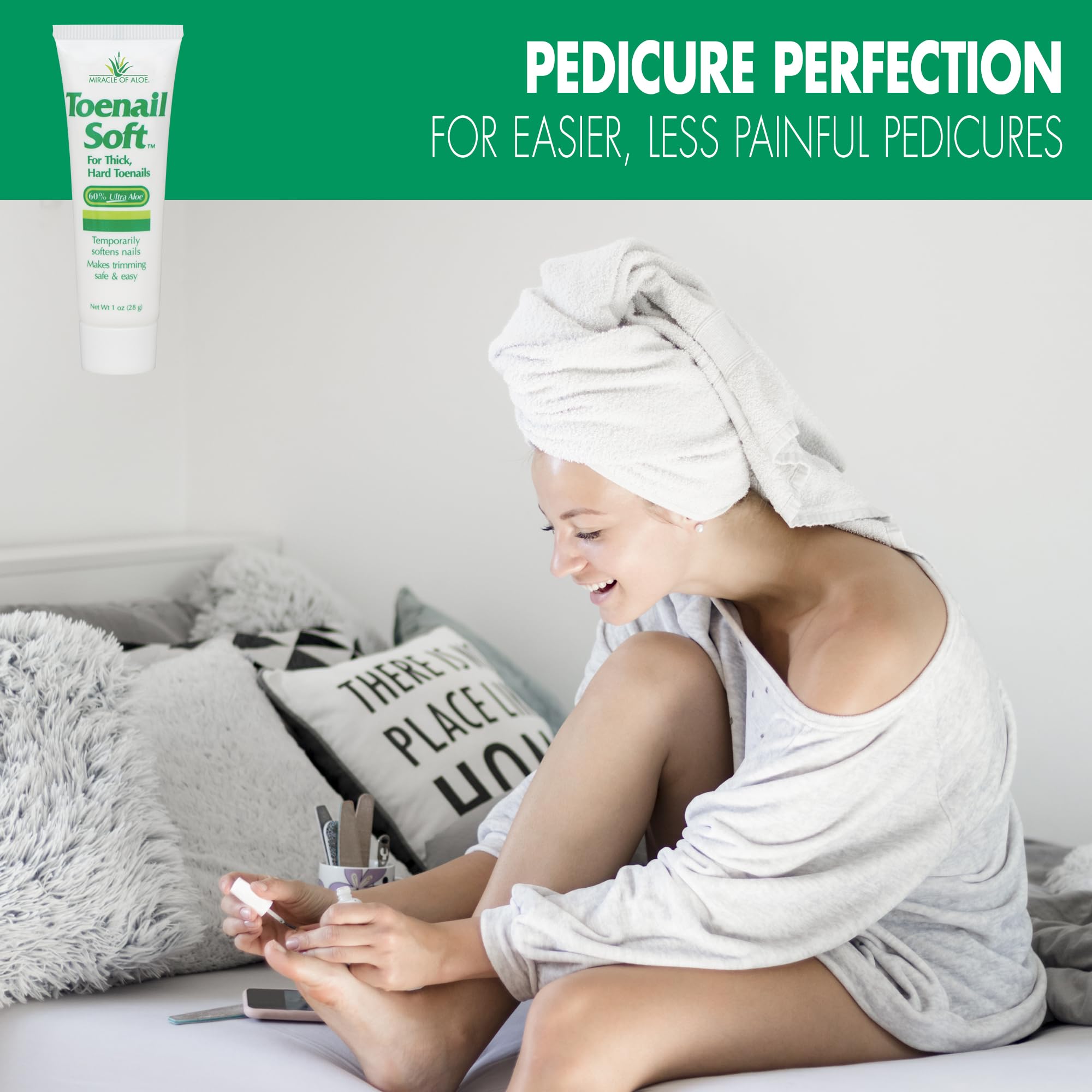 Miracle of Aloe pedicure-ready nails after treatment