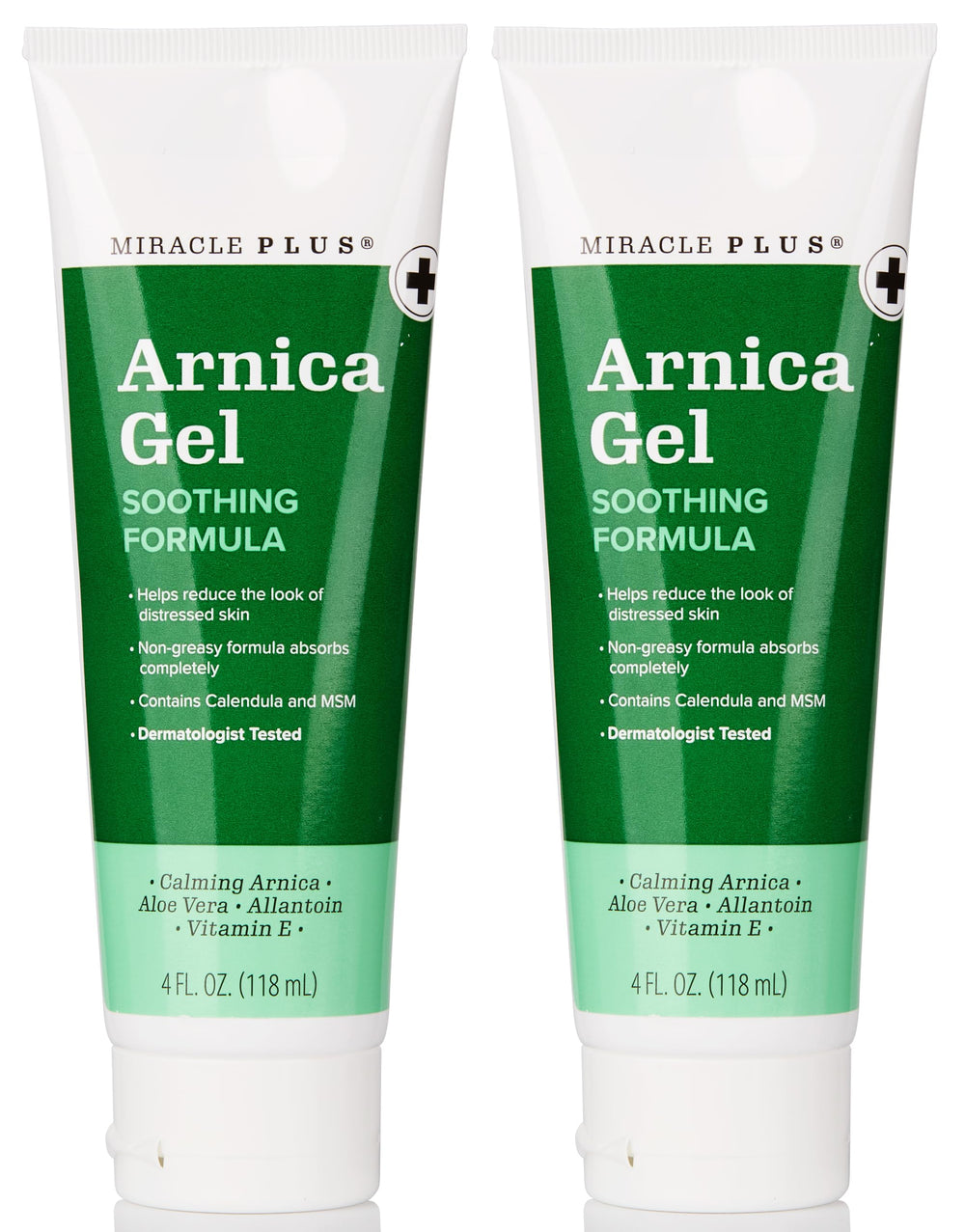 Miracle Plus Arnica Bruise Gel front label showing bruise care potential