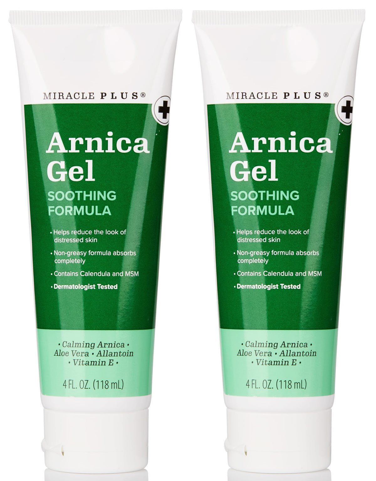 Miracle Plus Arnica Bruise Gel front label showing bruise care potential
