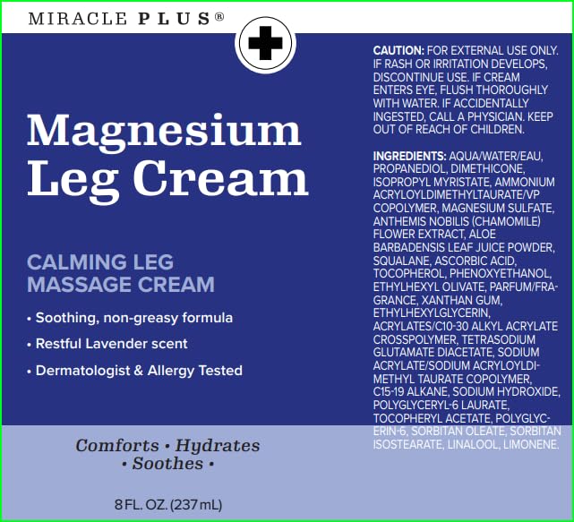 Miracle Plus Magnesium Cream produced in an FDA-regulated Chicago facility.