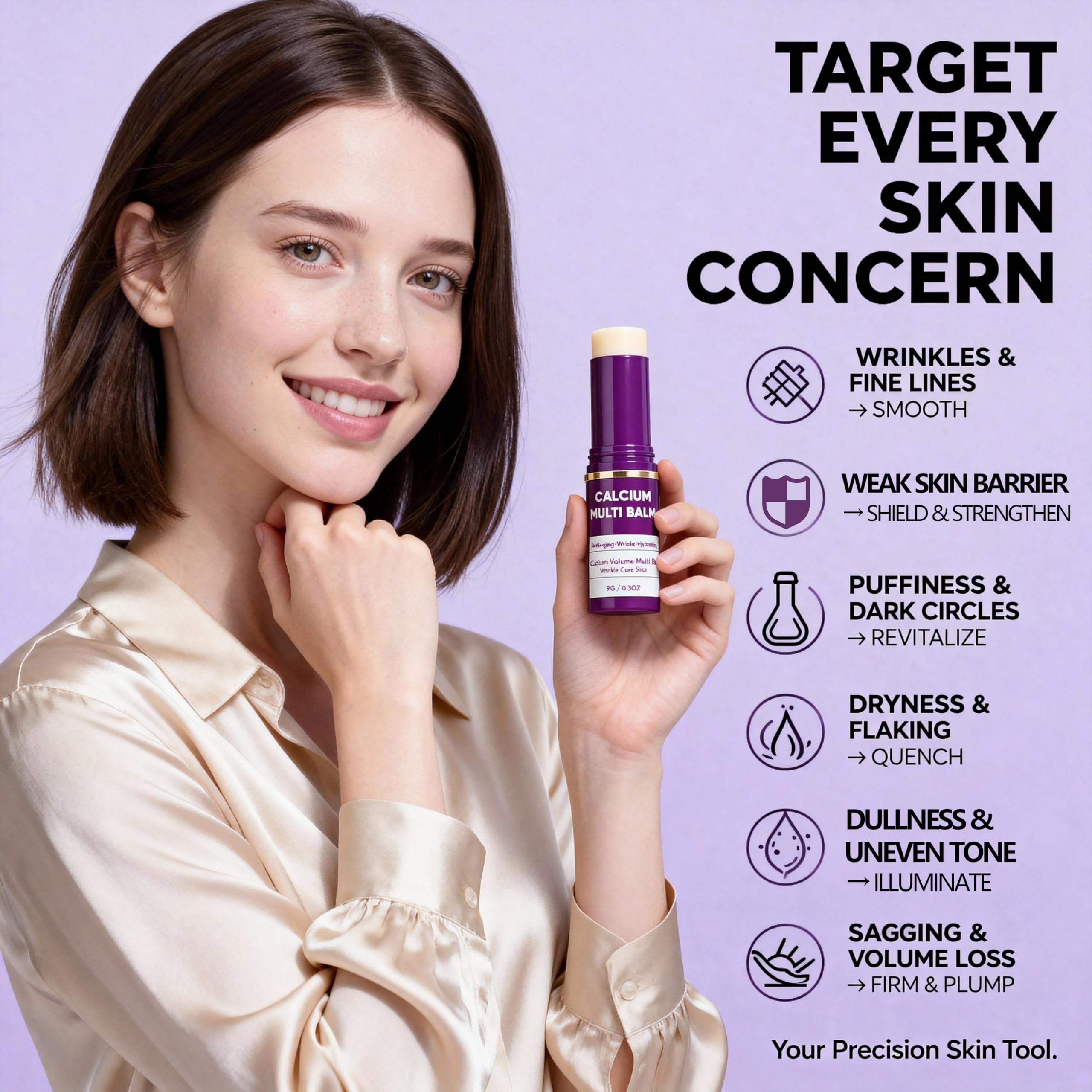 Miracle TQ Cemenrete Calcium Multi Balm lips for nourishing hydration.