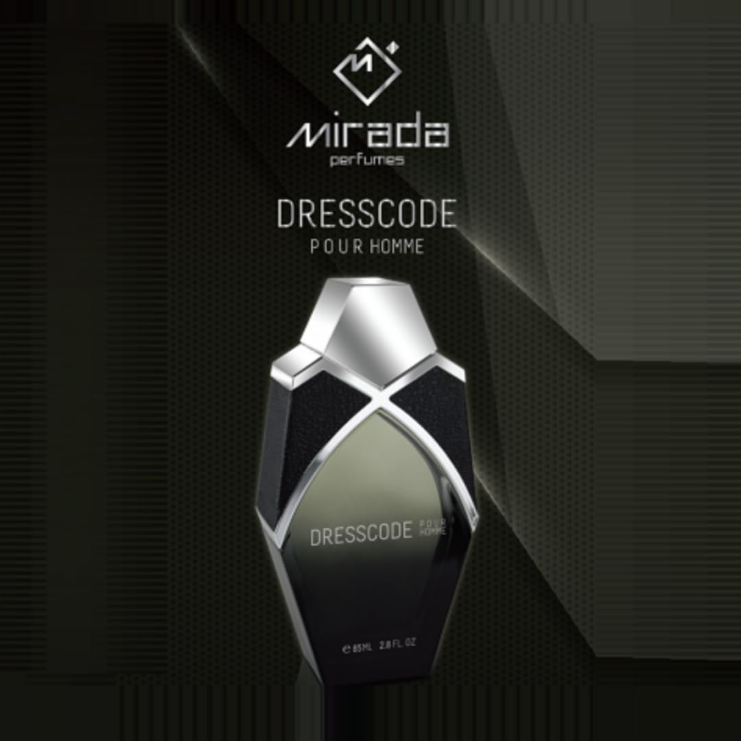 MIRADA Dresscode ingredient notes card highlights bright citrus with warm woods