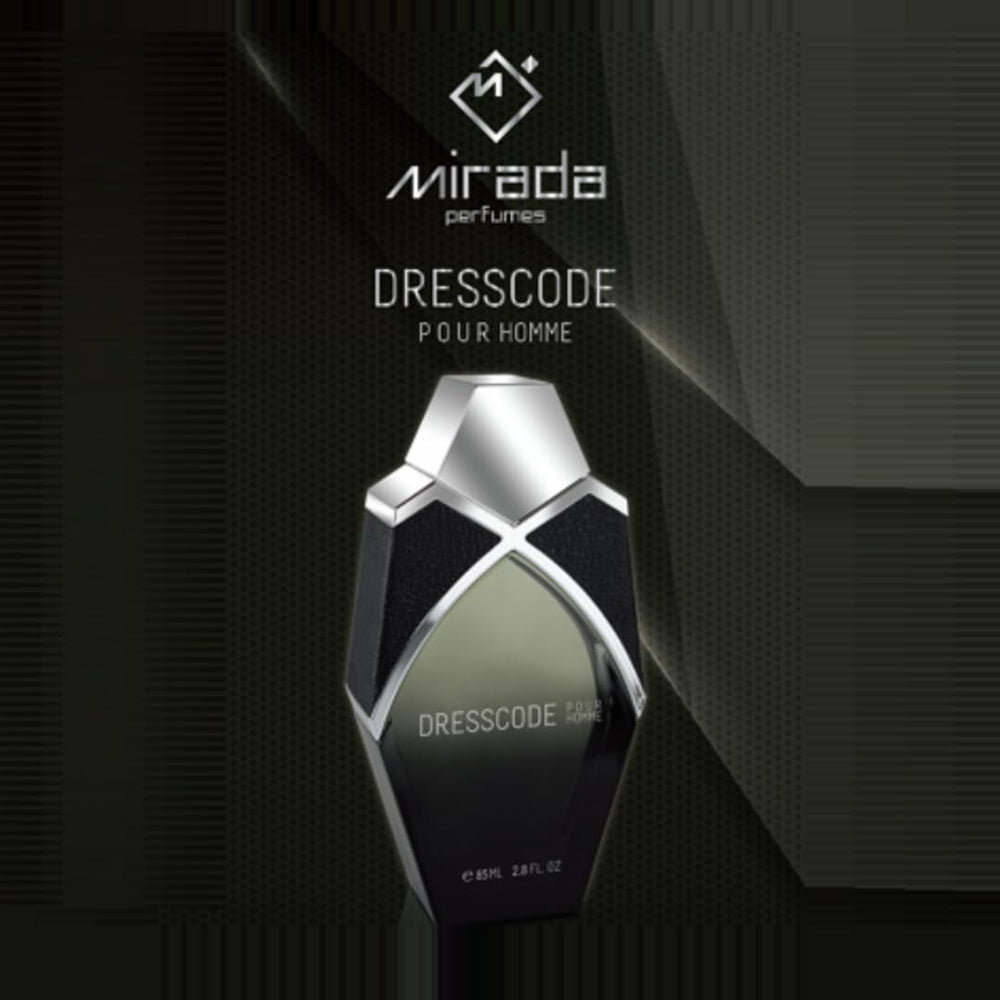 MIRADA Dresscode ingredient notes card highlights bright citrus with warm woods