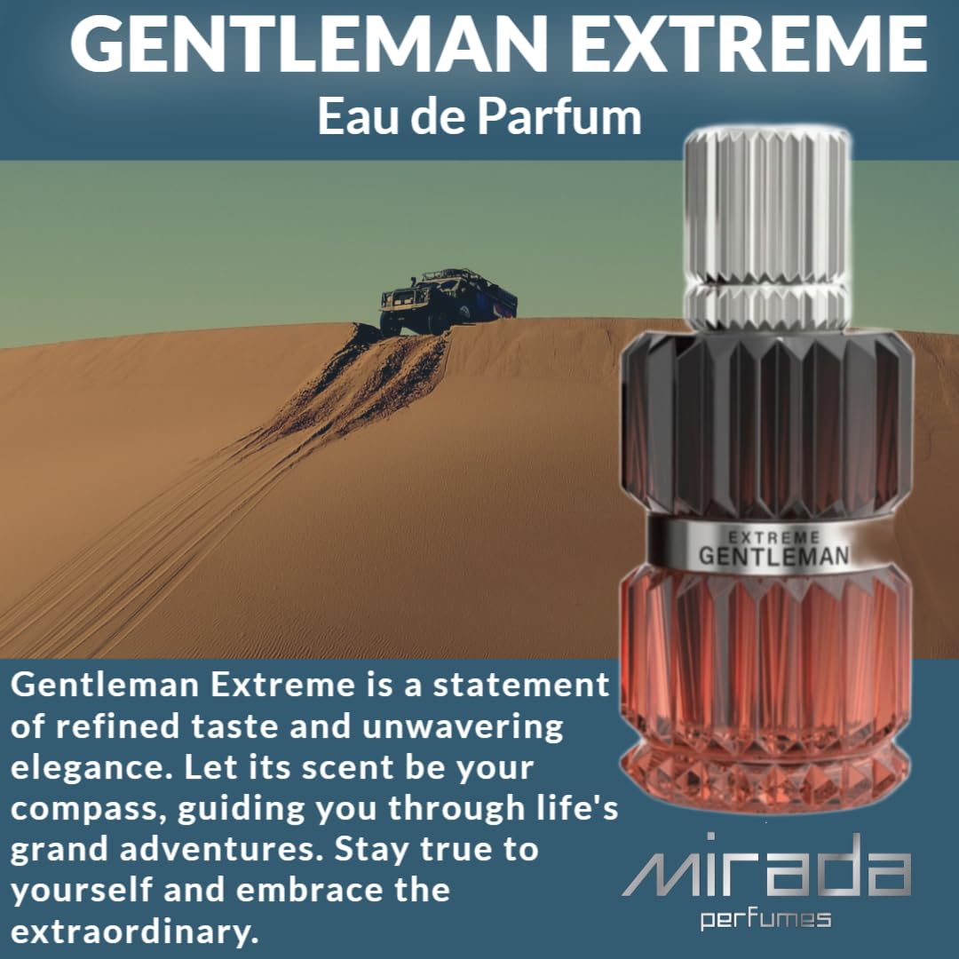 MIRADA Gentleman Extreme lifestyle shot shows versatile fragrance for evening events.