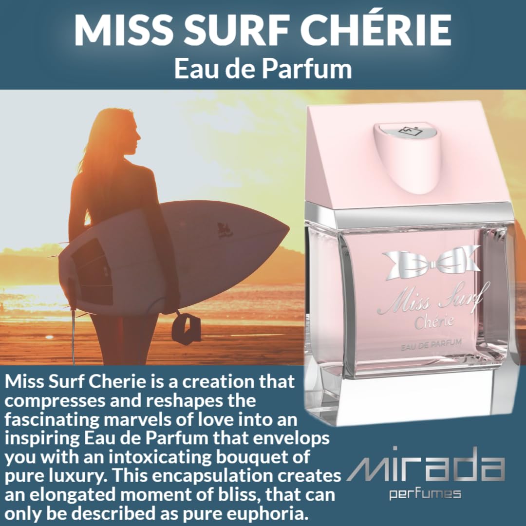MIRADA Miss Surf Chérie ready for daytime wear on a dresser