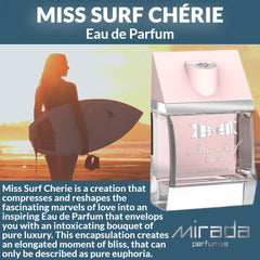 MIRADA Miss Surf Chérie ready for daytime wear on a dresser