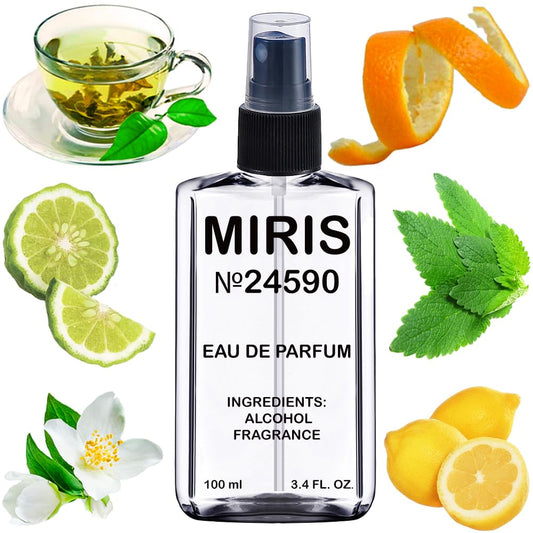 MIRIS No. 24590 green tea inspired perfume bottle for daily wear.