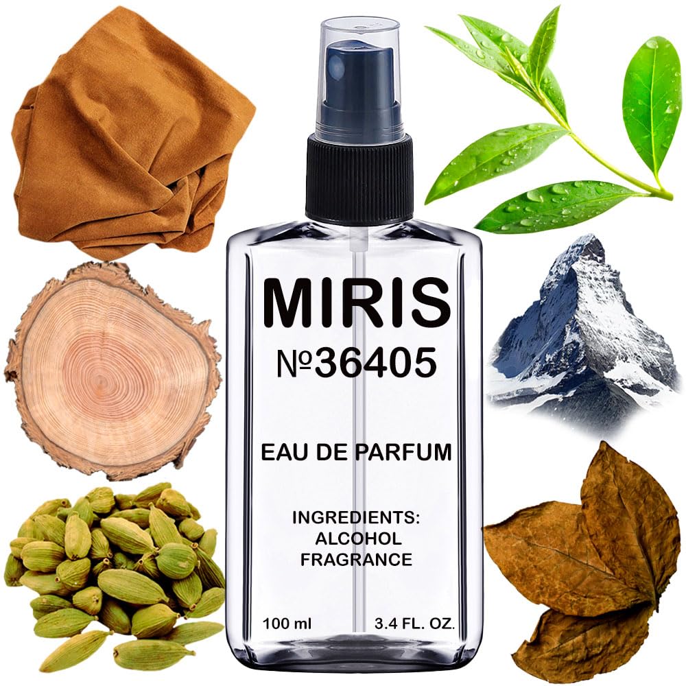 MIRIS No. 36405 Montabaco-inspired bottle front for everyday refined fragrance.