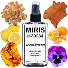 MIRIS No. 39234 bottle front view, long-lasting oriental-woody fragrance.