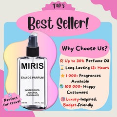 MIRIS No. 39525 on skin shows balanced longevity for daily wear