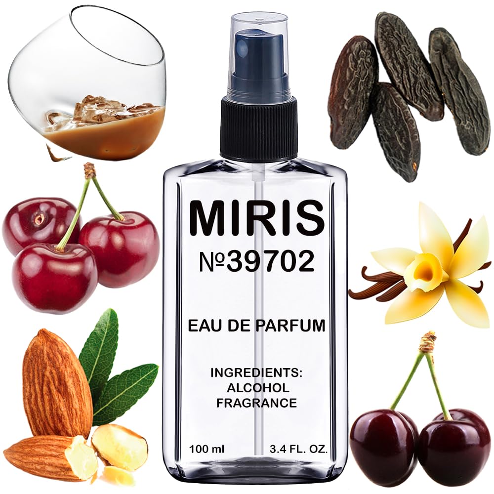 MIRIS No. 39702 bottle front highlights the elegant fragrance branding.