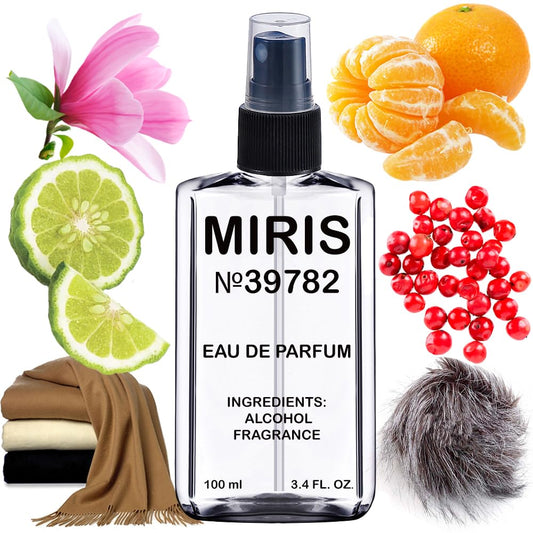 MIRIS No. 39782 bottle front view shows sleek design for everyday wear.