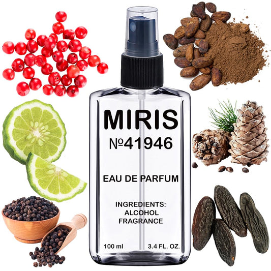 MIRIS No. 41946 bottle cap close-up highlights premium finish and spray quality.