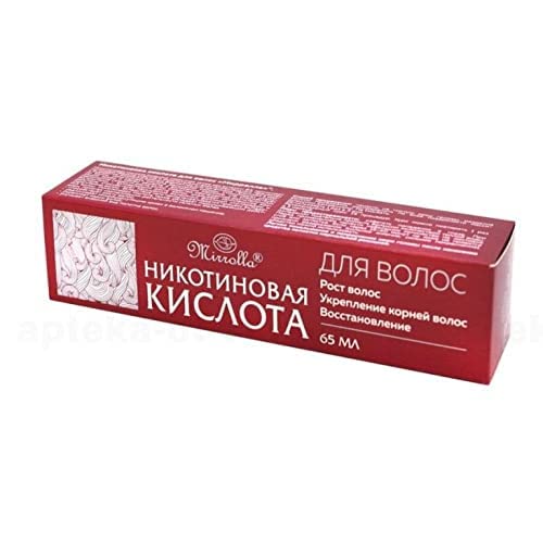 Applying Mirrolla Nicotinic Acid to the scalp for improved circulation