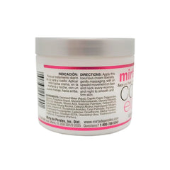 Vitamin A and E nourish with Mirta de Perales collagen-elastin cream.